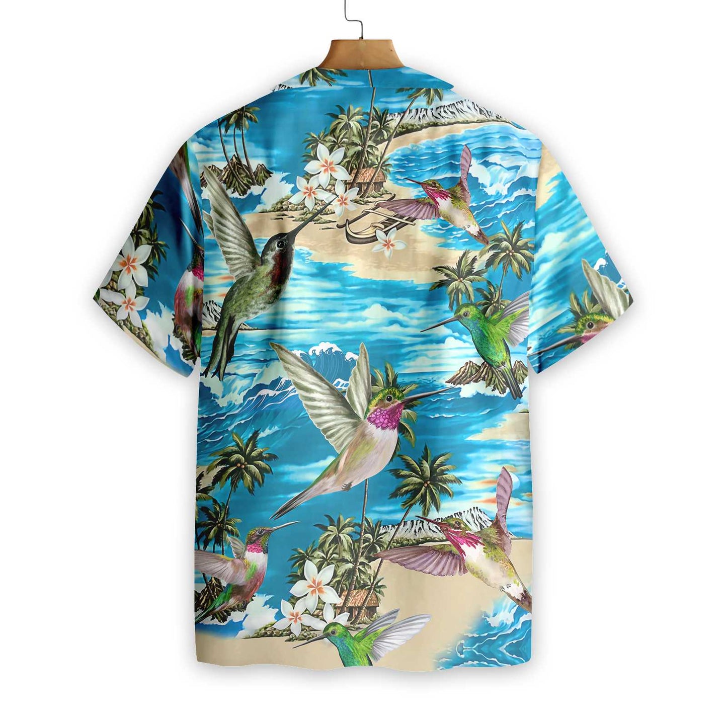 Amazing Hummingbird Hawaiian Shirt, Hummingbird Beach Aloha Shirt For Men & Women, Best Gift For Husband, Wife, Boyfriend, Girlfriend, Friend, Family