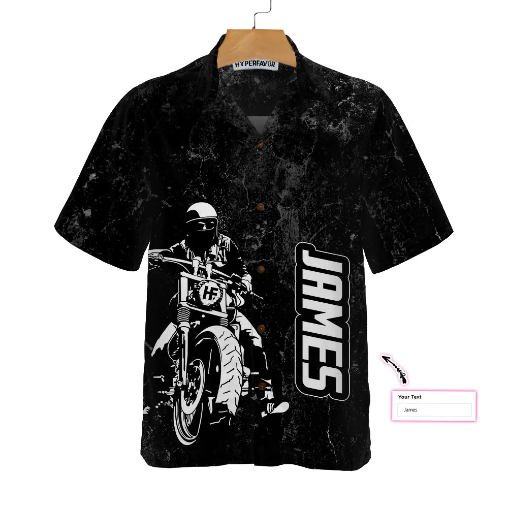 Personalized Riding Skull Native American Hawaiian Shirt, American Motorcycle Indian For Old Biker Custom Aloha Shirt, Best Gift For Husband, Wife, Boyfriend, Girlfriend