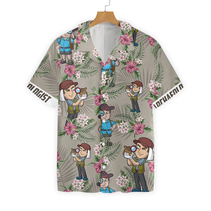 Archaeologist Proud Hawaiian Shirt, Tropical Flower Aloha Shirt For Men & Women, Best Gift For Summer, Husband, Wife, Boyfriend, Girlfriend