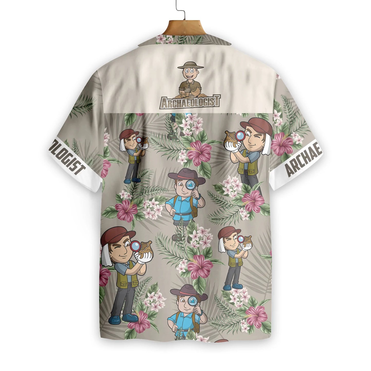 Archaeologist Proud Hawaiian Shirt, Tropical Flower Aloha Shirt For Men & Women, Best Gift For Summer, Husband, Wife, Boyfriend, Girlfriend