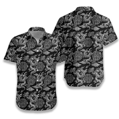Asian Dragon Hawaiian Shirt, Dragon Aloha Shirt For Men & Women, Best Gift For Dragon Lovers, Summer, Husband, Wife, Boyfriend, Girlfriend