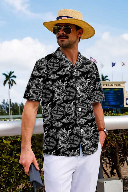 Asian Dragon Hawaiian Shirt, Dragon Aloha Shirt For Men & Women, Best Gift For Dragon Lovers, Summer, Husband, Wife, Boyfriend, Girlfriend