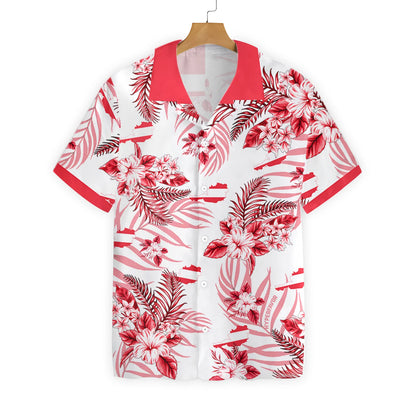 Texas Map Austin Proud Tropical Flower Hawaiian Shirt, Austria Map Aloha Shirt For Men & Women, Best Gift For Summer, Husband, Wife, Boyfriend, Girlfriend