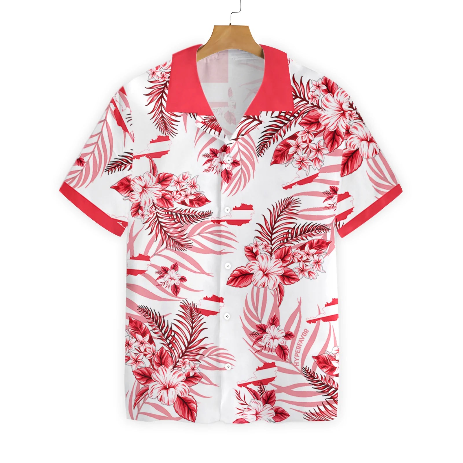 Aloha Republic Hibiscus Party Red Hawaiian Shirt 3XL