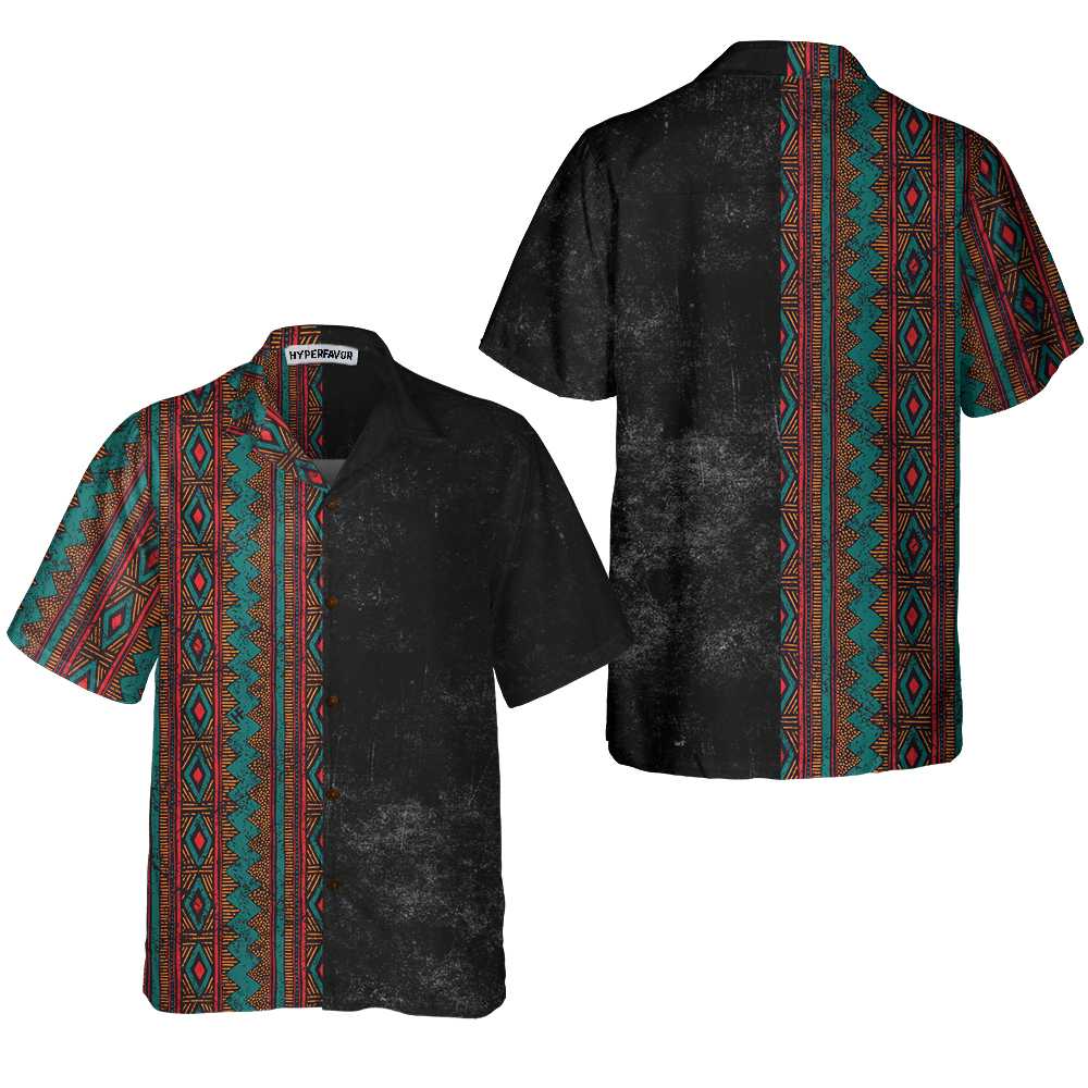 Colorful Tribal Pattern Native Amerian Hawaiian Shirt, Ethnic Pattern American  Indian Shirt, Unique Native American Gift - Trendy Aloha