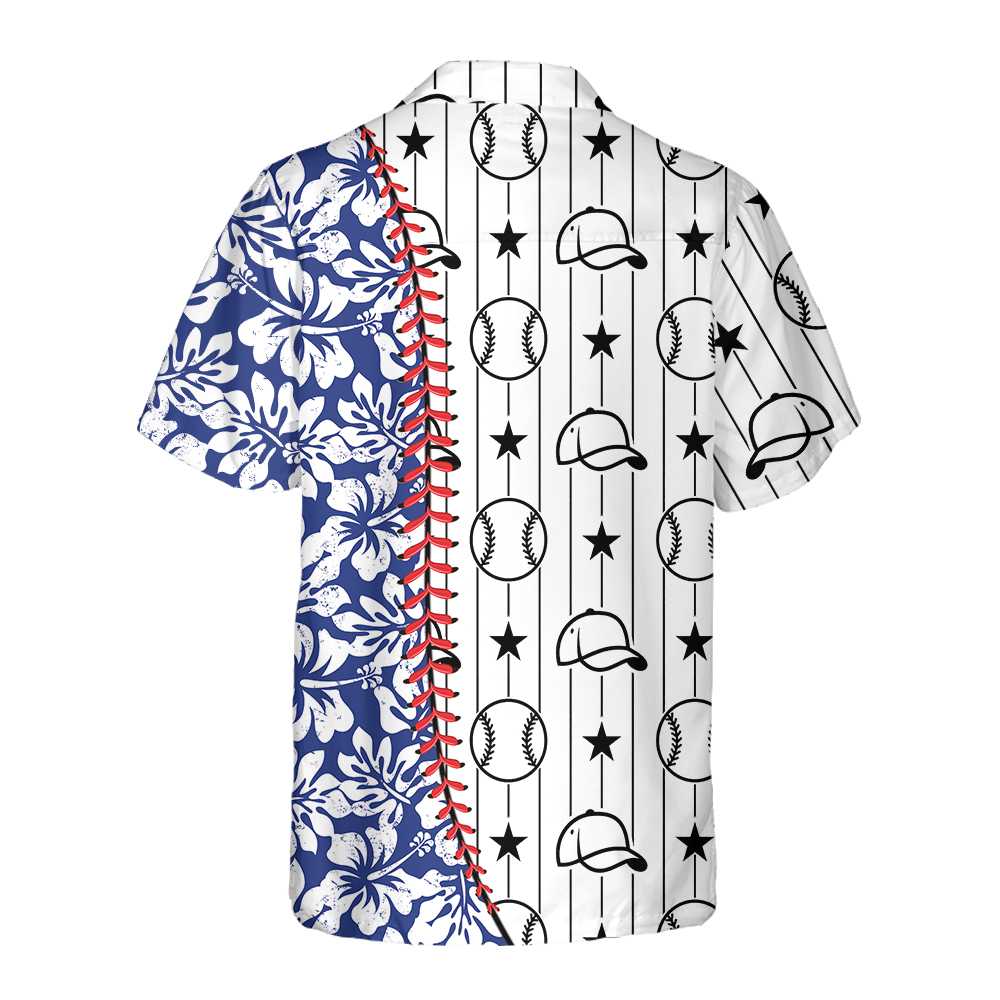 Baseball Tropical Pattern Baseball Hawaiian Shirt, Button Up Baseball Shirt For Men & Women, Cool Baseball Gift - Perfect Gift For Baseball Lovers, Friends, Husband, Boyfriend, Family