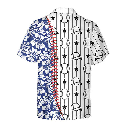 Baseball Tropical Pattern Baseball Hawaiian Shirt, Button Up Baseball Shirt For Men & Women, Cool Baseball Gift - Perfect Gift For Baseball Lovers, Friends, Husband, Boyfriend, Family