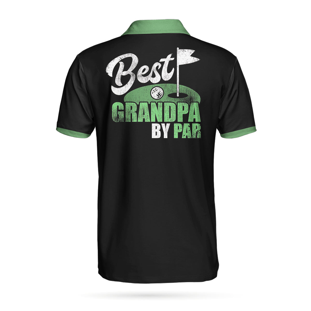 Best Grandpa By Par Short Sleeve Golf Men Polo Shirt, The Golf Grandfather Theme Polo Shirt, Best Golf Shirt For Men