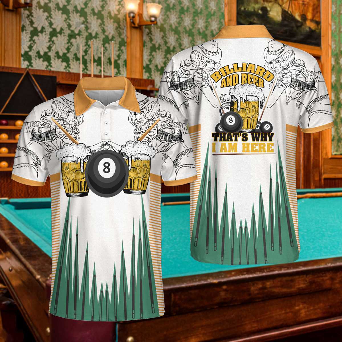 Beer polo shirts top