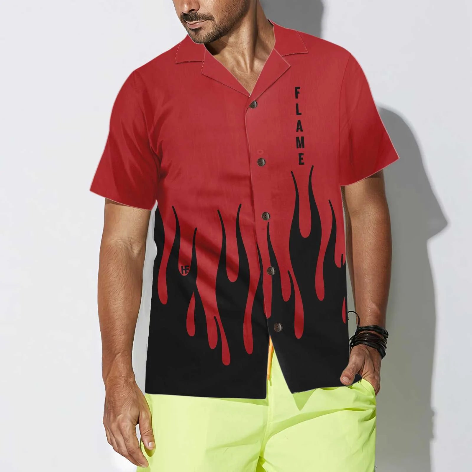 Red flame shirt sale