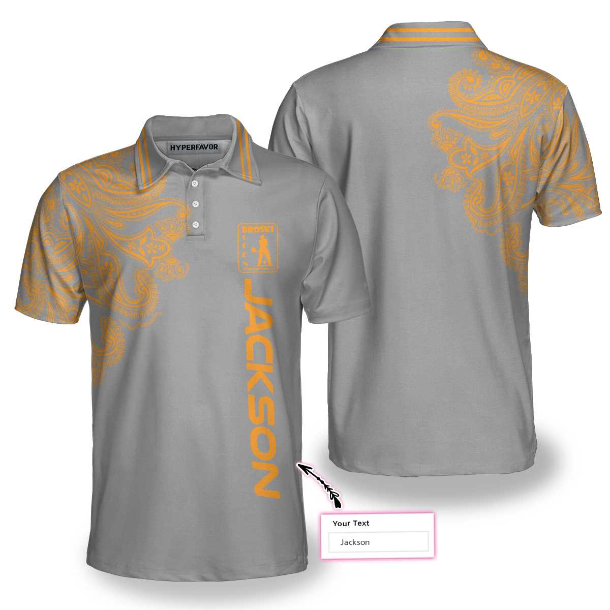 Broski Open Golfer Custom Polo Shirt, Best Golf Gift Idea For Golfers, Custom Polo Shirt For Men, Gift For Golfer Man