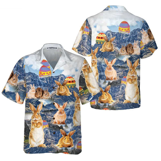 Bunny And Easter Egg Hawaiian Shirt, Easter Egg Hunt Shirt, Easter Bunny Hawaiian Shirt, Best Gift For Bunny Lover, Friend, Family