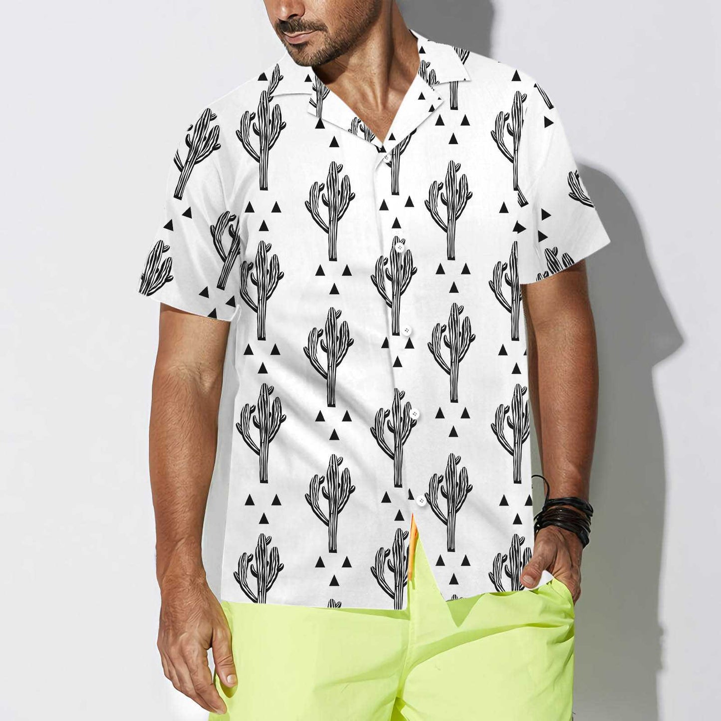 Cactus Seamless Pattern Hawaiian Shirt, Best Gift For Friend, Family
