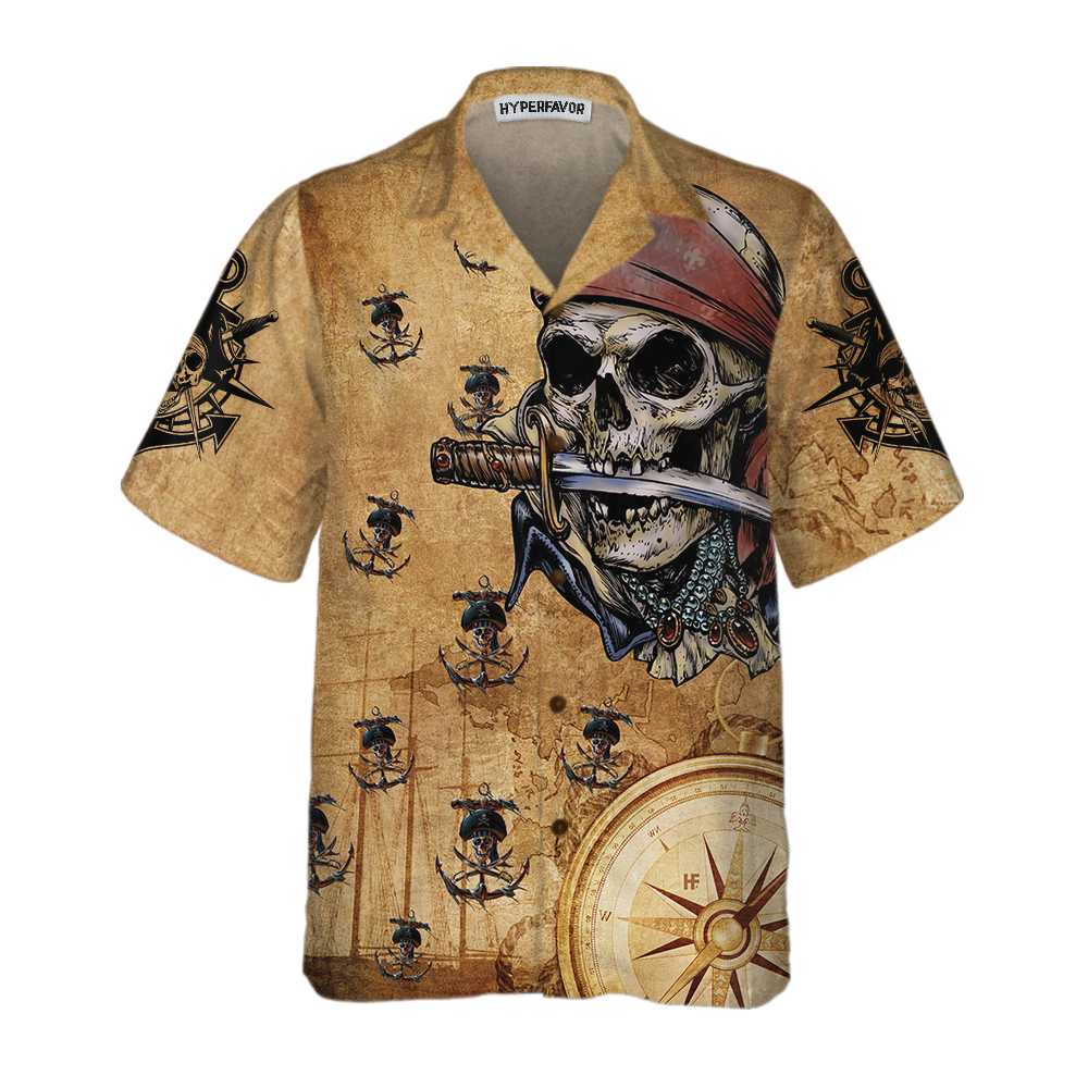 HYPERFAVOR Cool Skull Fishing Shirts for Men- Collared Skull Fishing Polo  Shirts for Men- Mens Fishing Shirt Short Sleeve