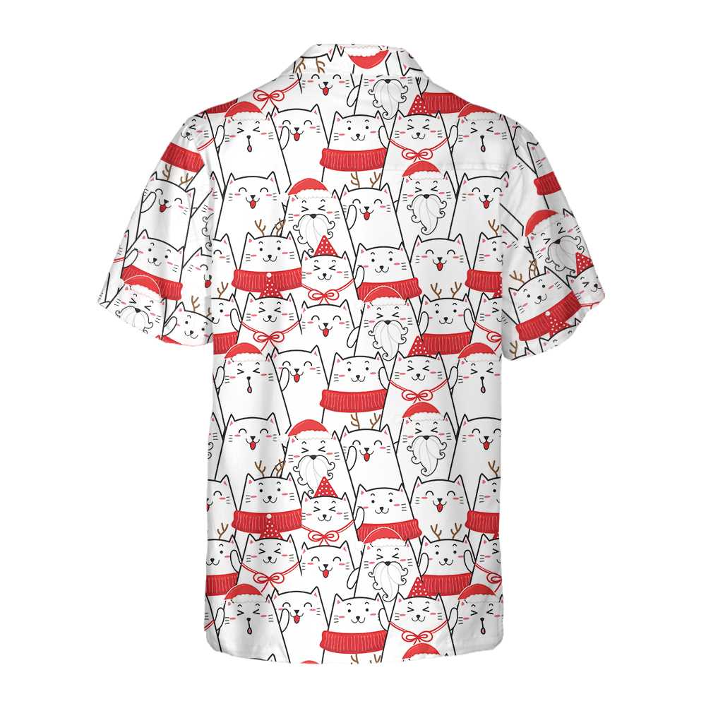 Cat The Red Christmas Hawaiian Shirt, Cute Cat Christmas Shirt, Best Christmas Gift Idea, Best Gift For Cat Lover, Friend, Family