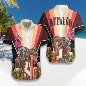 Cheers to the Weekend Rodeo Hawaiian Shirt, Best Gift For lover
