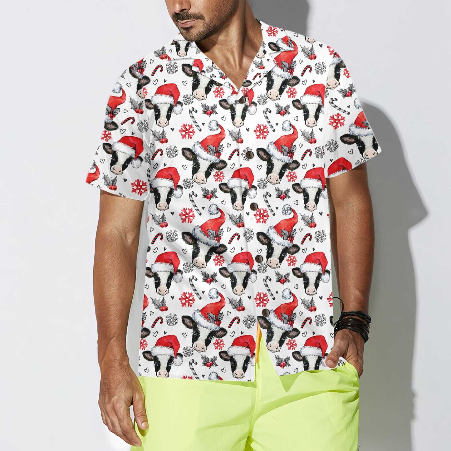 Christmas Cow Hawaiian Shirt, Funny Christmas Shirt, Best Gift For lover, Friend, Family