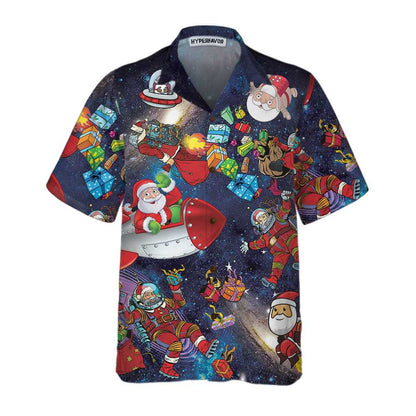 Christmas In The Space Hawaiian Shirt, Funny Christmas Shirt, Best Christmas Gift For lover, Friend, Family