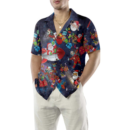 Christmas In The Space Hawaiian Shirt, Funny Christmas Shirt, Best Christmas Gift For lover, Friend, Family