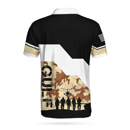 Personalized Desert Storm Veteran Polo Shirt, Personalized Gift For Veterans, Cool Desert Shirt Design For Male, Best Gift For Men Veterans