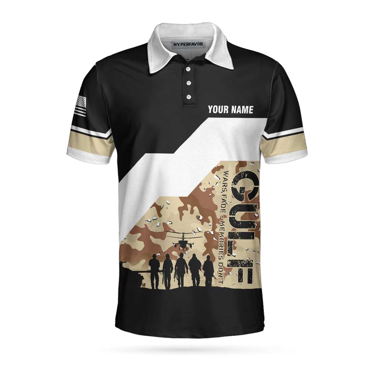 Personalized Desert Storm Veteran Polo Shirt, Personalized Gift For Veterans, Cool Desert Shirt Design For Male, Best Gift For Men Veterans