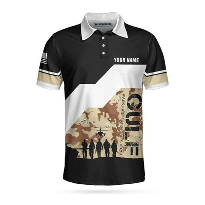 Personalized Desert Storm Veteran Polo Shirt, Personalized Gift For Veterans, Cool Desert Shirt Design For Male, Best Gift For Men Veterans