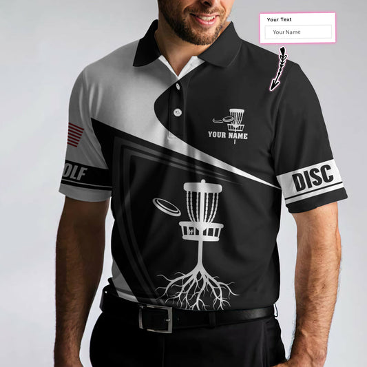 Personalized Disc Golf Tree Custom Polo Shirt, Personalized Disc Golf Shirt With Name, Best Gift Idea For Disc Golf Lovers, Polo Shirt Gift For Men Golfers