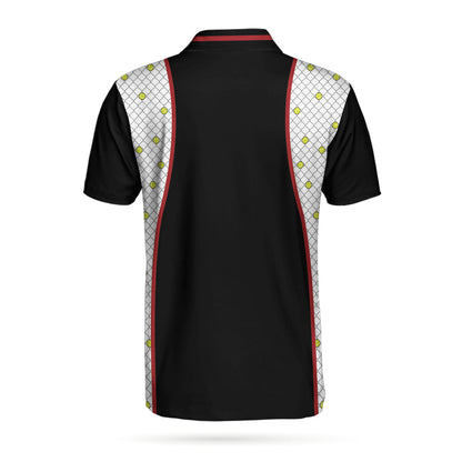 Don't Make Me Come To The Net Tennis Polo Shirt, Short Sleeve Black Tennis Shirt For Men, Polo Shirt Gift For Men, Gift For Tennis Lovers