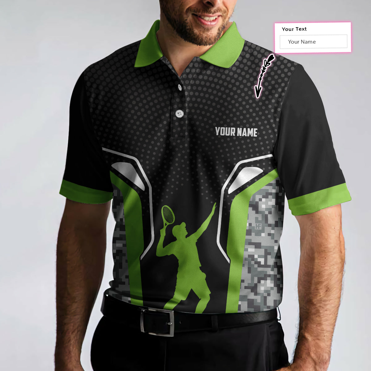 Personalized Tennis Men Polo Shirt, Eat Sleep Tennis Repeat Custom Polo Shirt, Cool Tennis Shirt For Men, Tennis Gift For Men