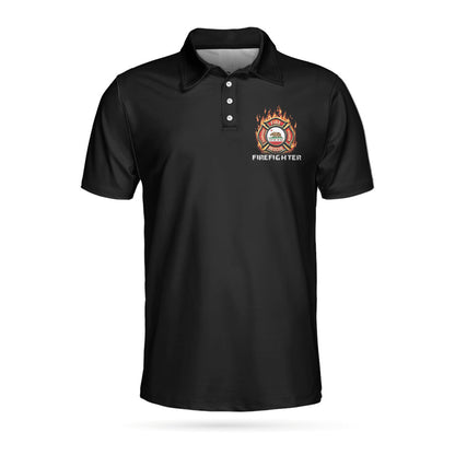 Personalized Firefighter Men Polo Shirt, Firefighter California Flag Custom Shirt For Men, Gift For Firefighter