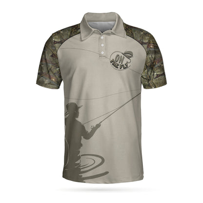 Fly Fishing On The Fly Flies Patent Men Polo Shirt, Fly Hook Camouflage Polo Shirt, Camo Fishing Shirt For Men, Gift For Fishing Lovers