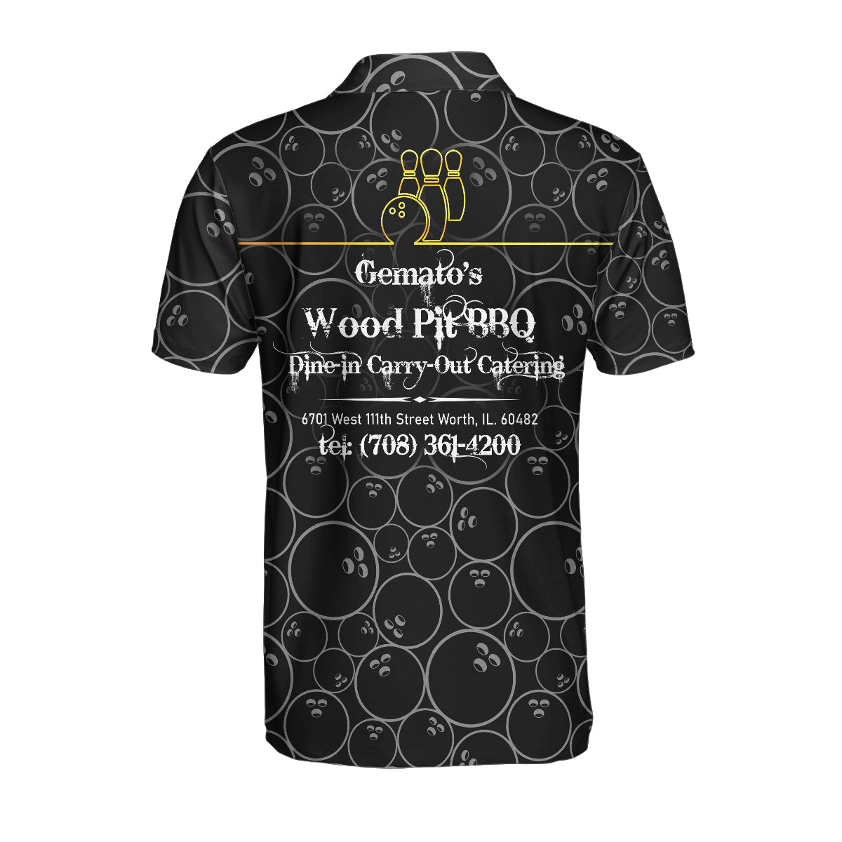 Personalized American Flag Bowling Pattern Men Polo Shirt, Germato's Bowling American Flag Custom Shirt For Men, Best Bowling Shirt For Men, Gift For Bowling Lovers