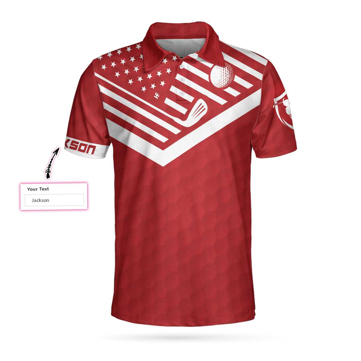 Men Polo Shirt, Personalized Shirt For Golfers - Black Pimps Sunday Red American Flag Golf Custom Polo Shirt