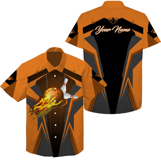 Personalized Bowling Hawaiian Shirts, Custom Name and Team Name Bowling Shirt, Gift For Friends, Family, Team