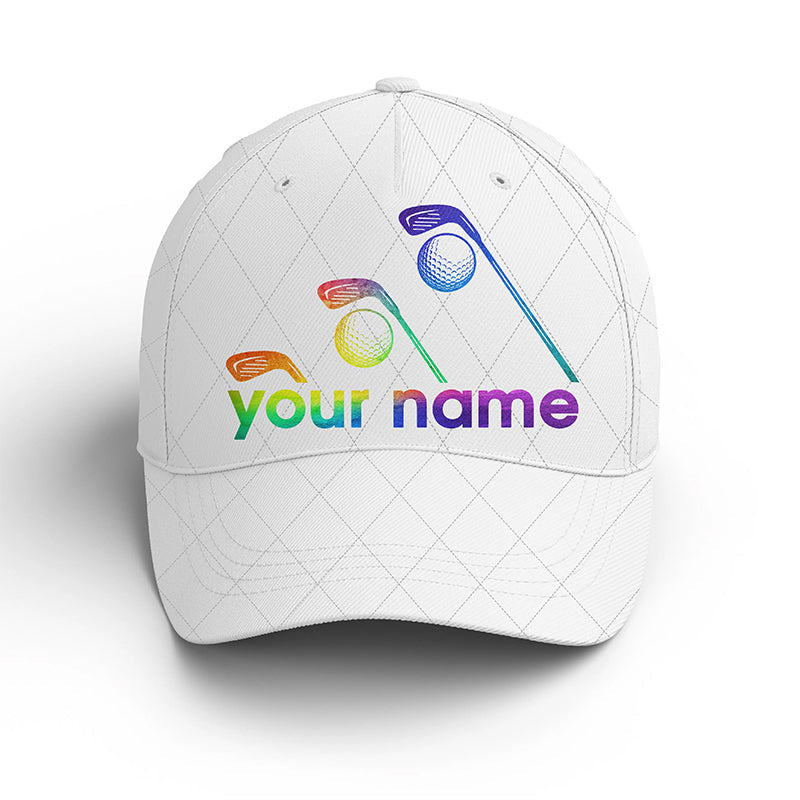 Watercolor Golf Cap Custom Name For Women, Personalized Golf Lover Gifts, Golf Sun Hats Unique Gifts For Him, Golfer, Her, Friend