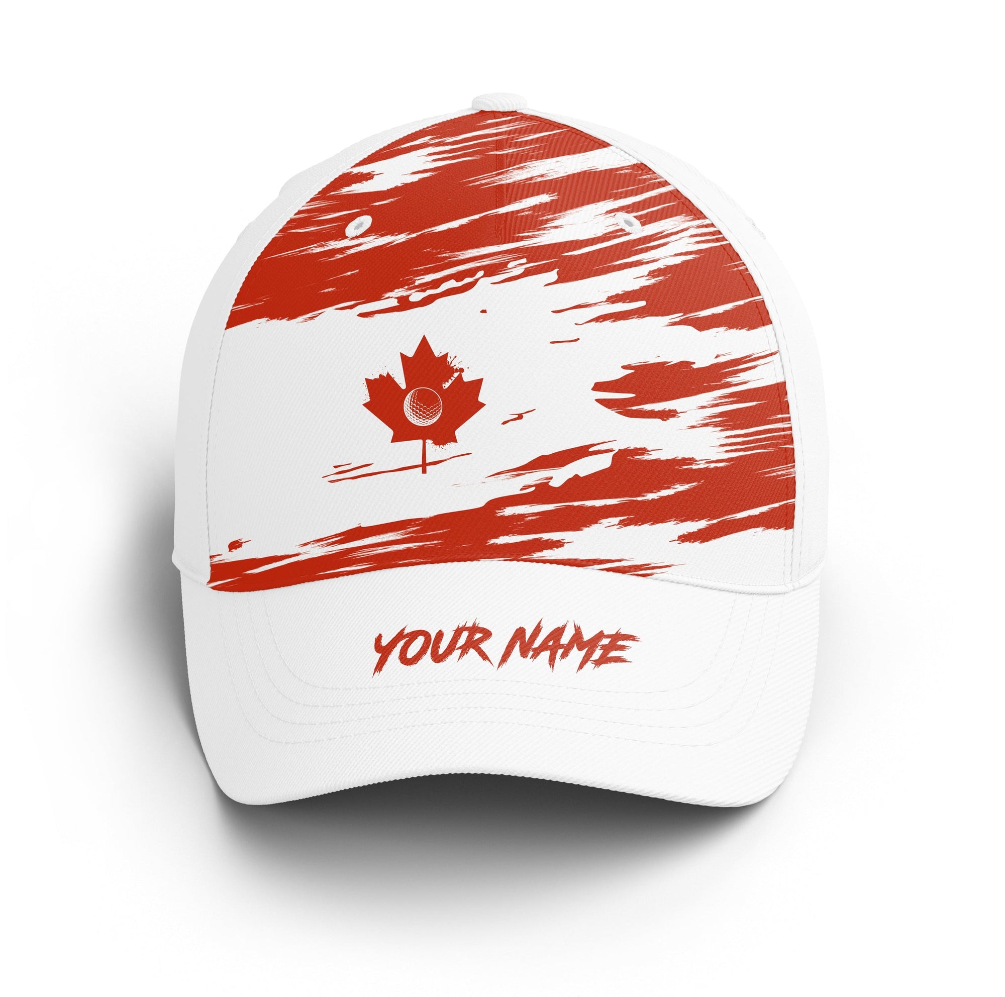 Golf Cap Custom Name Golfer Men And Women, Golf Lover Gifts, Canadian Flag Golf Hats Gifts for Him, Golfer, Her, Friend