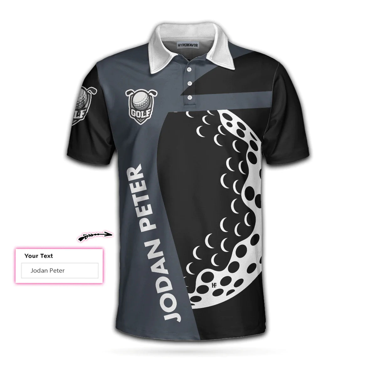 Personalized Golf Men Polo Shirt, I Play Golf Because I Love It Shirt For Men Custom Polo Shirt For Men, Gift For Male Golfers