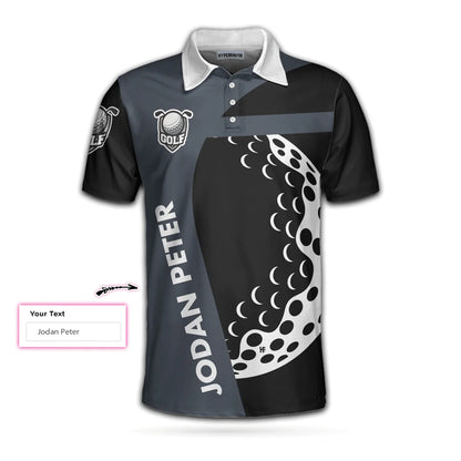 Personalized Golf Men Polo Shirt, I Play Golf Because I Love It Shirt For Men Custom Polo Shirt For Men, Gift For Male Golfers