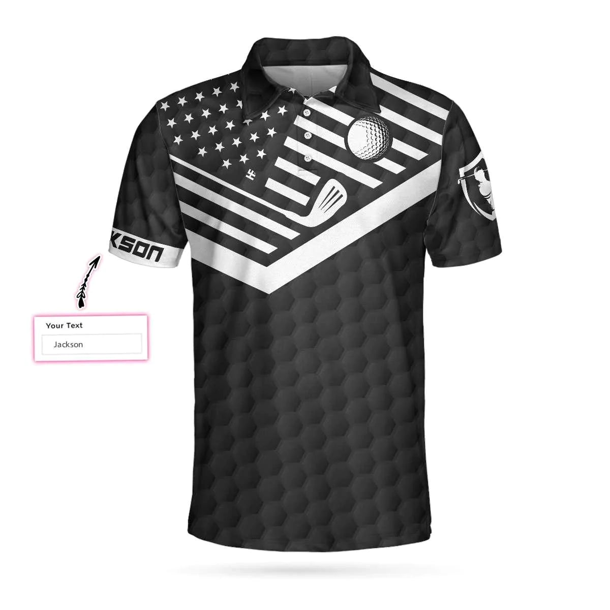 Personalized Golf American Flag Golf Men Polo Shirt, I Was One Under Today Custom Shirt For Male, Gift For Golfers