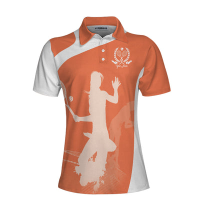 Tennis Custom Women Polo Shirt, Personalized Tennis Gift For Ladies, I'm not Swearing I'm Using My Tennis Words Custom Short Sleeve Women Polo Shirt
