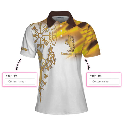 Personalized Horse Riding Women Polo Shirt, In A World Full Of Princesses Be A Valkyrie Custom Short Sleeve Shirt For Women
