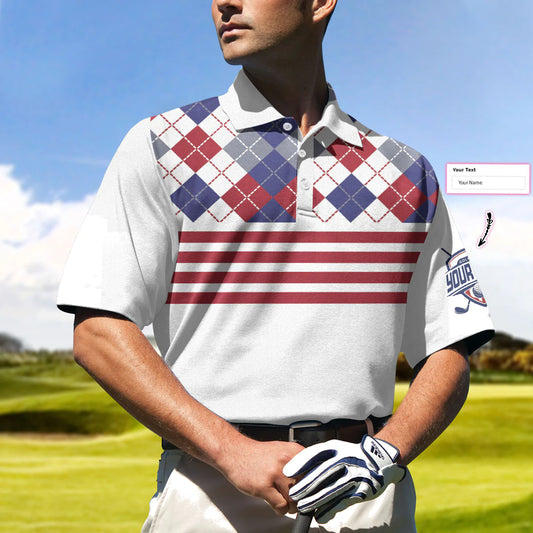 Personalized Golf Gift Idea Men Polo Shirt, It Takes A Lot Of Balls To Get Where I Am Now Custom Polo Shirt, Stripe Golf Shirt Design