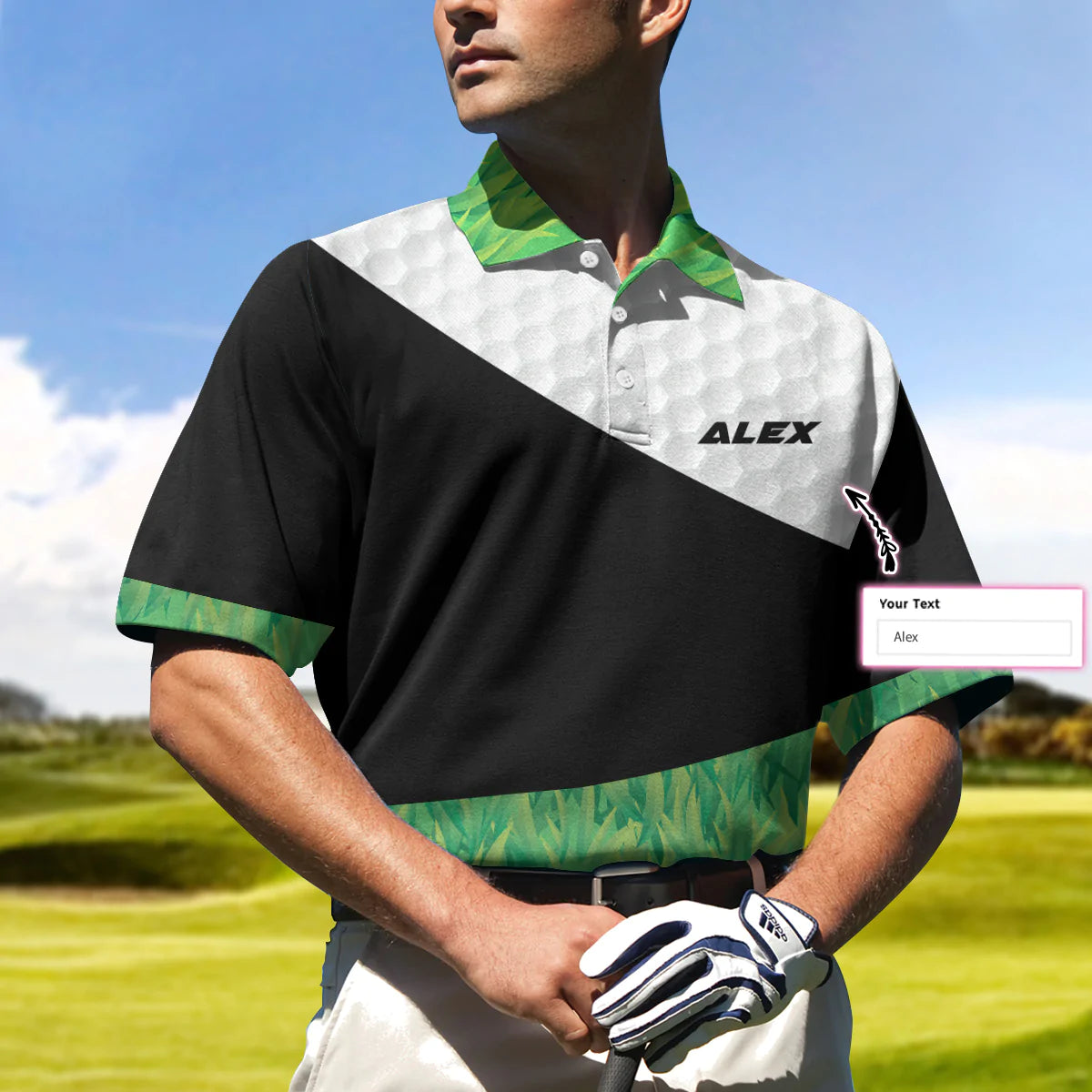 Personalized Golf Course Golf Ball Men Polo Shirt, It Takes A Lot Of Balls To Golf The Way I Do Custom Polo Shirt, Gift For Male Golfer