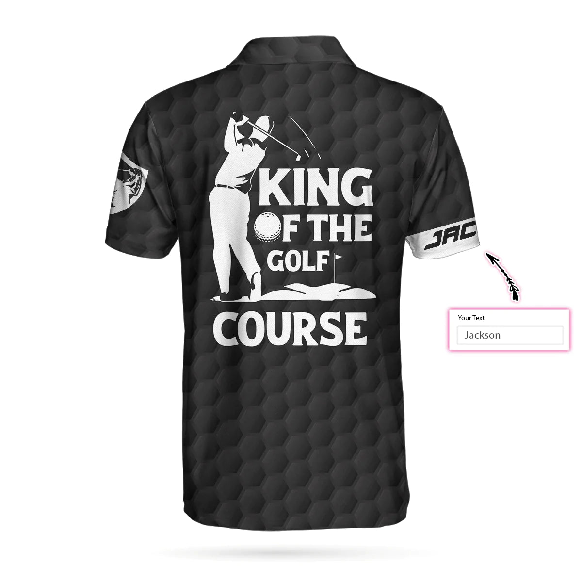 Personalized Golf American Flag Golf Men Polo Shirt, King Of The Golf Course Custom Shirt For Men, Gift For Male Golfers