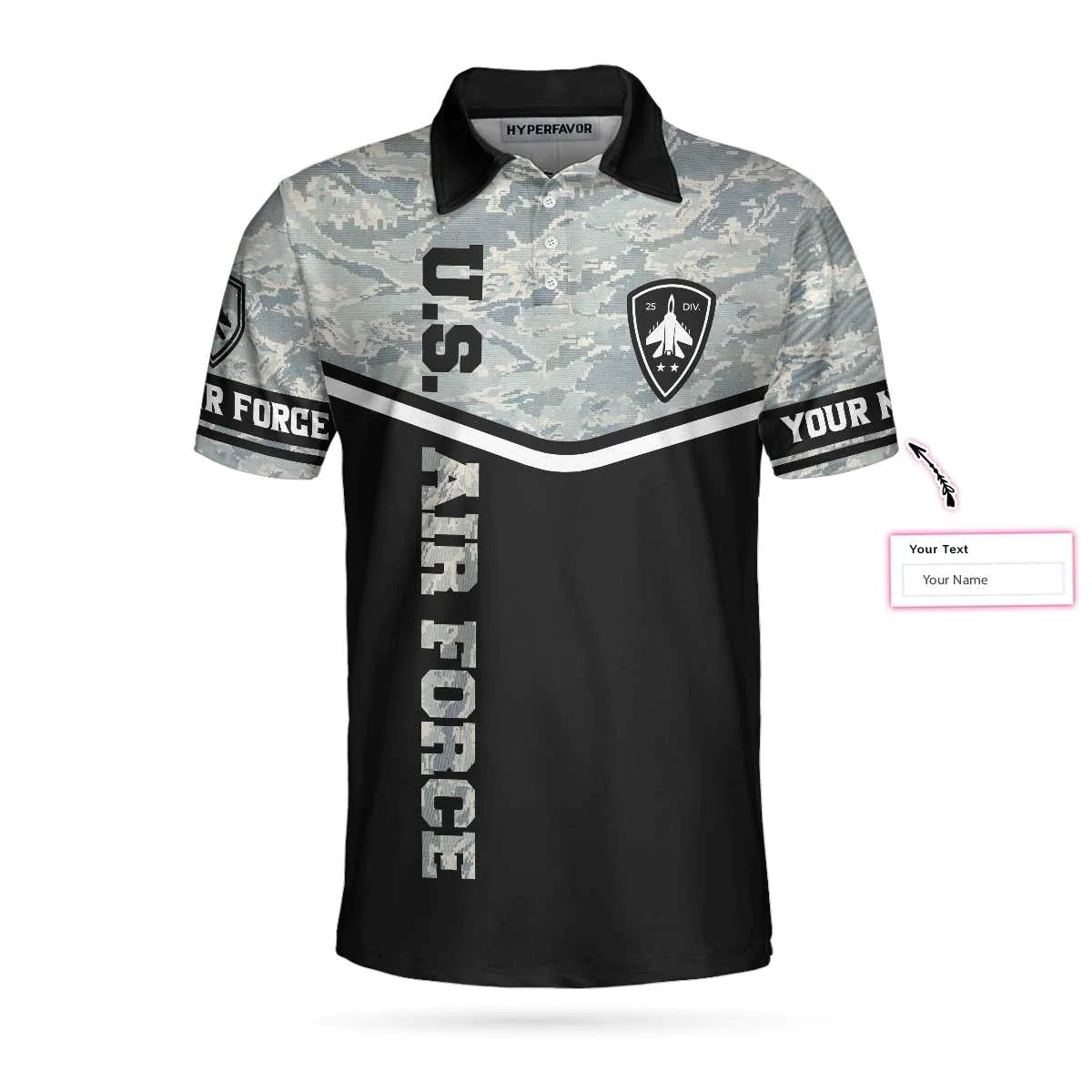 Personalized Camouflage Men Polo Shirt, Less Than 1% Of Americans Have Ever Seen The Sunset From A USAF Aircraft I Have Custom Shirt For Male, Veteran Shirt For Men