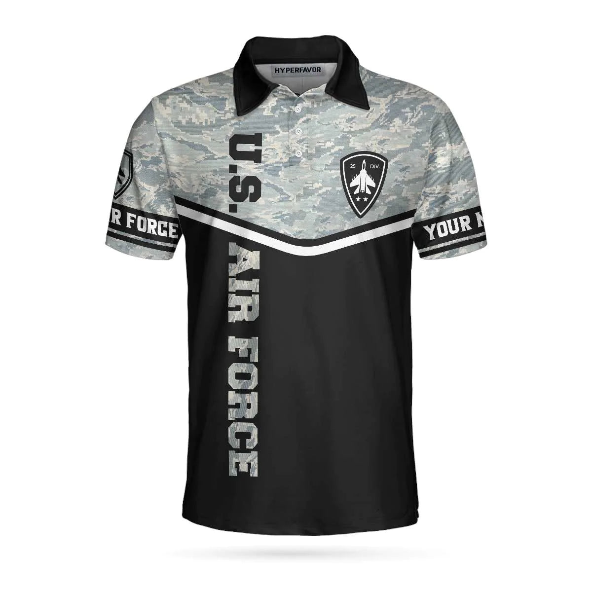 Personalized Camouflage Men Polo Shirt, Less Than 1% Of Americans Have Ever Seen The Sunset From A USAF Aircraft I Have Custom Shirt For Male, Veteran Shirt For Men