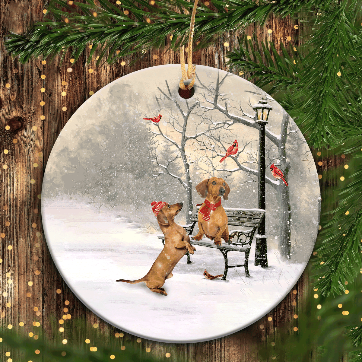 Vintage dachshund ornament on sale