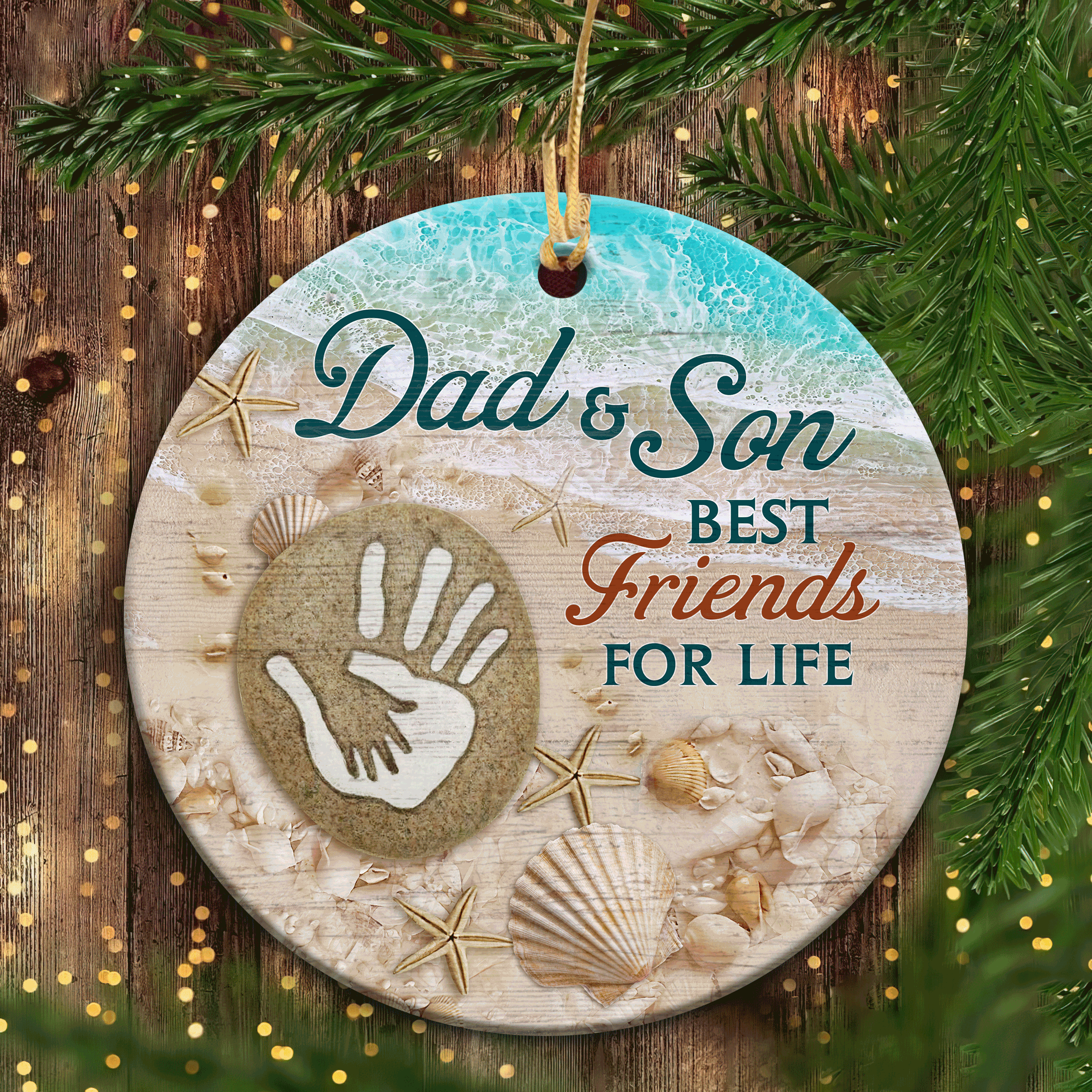 Father son christmas deals ornaments