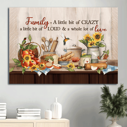 Jesus Landscape Canvas- Kitchen painting, Time for dinner, Sunflower, Hummingbird painting canvas- Gift for Christian- A little bit of crazy - Landscape Canvas Prints, Wall Art