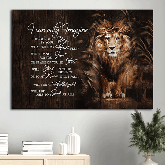 Jesus Landscape Canvas- Lion of Judah, Crown of thorns, I can only imagine, The great lion - Gift for Christian - Landscape Canvas Prints, Christian Wall Art